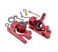 CODA RACING RC Alloy Caster Block&Steering Blocks for Traxxas 1/10 4X4 Slash, Stampede, Rustler 4WD -Replaces Part 6837 6832