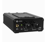 Coda Ultra-Compact Personal in Ear Monitor Amplifier - Double Channel Headphone Amplifier System with XLR & TRS Input - Portable IEM Amp with Mono & Stereo Mix Panning - Sturdy Housing with Belt Clip