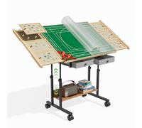 CODACE 1500 Pieces Puzzle Table with Drawers and Adjustable-Height Legs