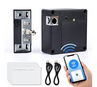 CODACE RFID Cabinet Lock, Smart NFC Electronic Locks for Wooden Cabinet Cupboard Pantry Drawer-2Pack