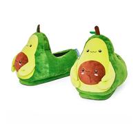 Coddies Avocado Slippers - Avocado Plush Slippers - Funny House Shoes with Memory Foam Soles & Anti-Skid Grip - Gag Gifts (8.5-11 UK, 40-45 EU, LARGE)