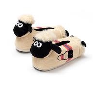 Coddies Shaun the Sheep Slippers - Plush Memory Foam Slipper Boots with Elasticated Backs - Cozy Indoor Slippers (8.5-11 UK, 40-45 EU, LARGE)