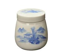 Coddled Egg Cups 220ml, Egg Coddlers Sets with Lids, Vintage Ceramic Soft Boiled Egg-Cooker, Egg-Coddler Cup for Home Dormitory Hotel Restaurant Apartment Businesses Retro Eggs Dish (F)