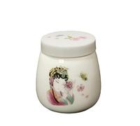 Coddled Egg Cups 220ml, Egg Coddlers Sets with Lids, Vintage Ceramic Soft Boiled Egg-Cooker, Egg-Coddler Cup for Home Dormitory Hotel Restaurant Apartment Businesses Retro Eggs Dish (I)