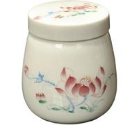 Coddled Egg Cups, Coddled Egg Cups with Lids, 220ml Porcelain Ceramic Egg Cooker, Retro Table Treasure Chawanmushi Steamed Eggs Dish,C