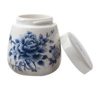 Coddled Egg Cups - Porcelain Egg Coddler | Chawanmushi Dessert Cups, 220ml Vintage Ceramic Holder With Lid, Breakfast Serving Dish, Egg Pot, For A