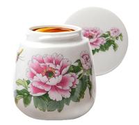 Coddled Egg Cups,Vintage Ceramic Soft Boiled Egg Cooker, 220ml Porcelain Tableware Breakfast Utensils with Lid,Vintage Table for Serving Steamed Breakfast