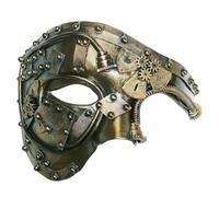 Coddsmz Masquerade Mask Phantom of The Opera Mechanical Venetian Party Mask(Antique Gold)