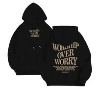 Code 18 Men's Casual Hoodies Sweatshirts Loose Fit Pullover Streetwear Winter Comfortable Printed Hoodie for Daily Use Sweatshirt Stripes Men, black, 3XL