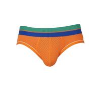 CODE 22 - Men's Briefs Underwear - Bright Mesh Brief Orange - 1x Size L