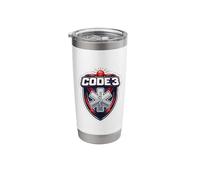 Code 3 Three Funny Paramedic Slang Inside Joke EMT EMS Stainless Steel Insulated Tumbler