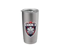 Code 3 Three Funny Paramedic Slang Inside Joke EMT EMS Stainless Steel Insulated Tumbler