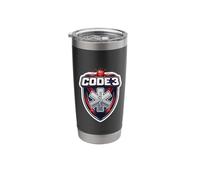 Code 3 Three Funny Paramedic Slang Inside Joke EMT EMS Stainless Steel Insulated Tumbler