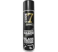 Code 7 Glass & Mirror Cleaner 600ml | Professional Streak-Free Aerosol Spray for Studio, Workshop & Home | Non-Abrasive, No Residue | Perfect for Screens, Display Cases & Frames