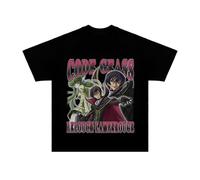 Code Anime Geass T-Shirt Lelouch Lamperouge Short Sleeve C.C. Cotton Tee