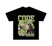 Code Anime Geass T-Shirt Lelouch Lamperouge Short Sleeve C.C. Cotton Tee