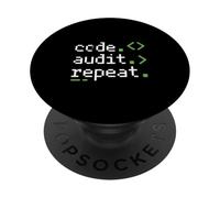Code Audit Repeat Cyber Security Developer Loop PopSockets Adhesive PopGrip