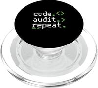 Code Audit Repeat Cyber Security Developer Loop PopSockets PopGrip for MagSafe