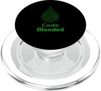 Code Blooded Binary Coder Funny Computer Programmer PopSockets PopGrip for MagSafe