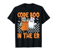 Code Boo in The ER Emergency Department Halloween Nurse T-Shirt