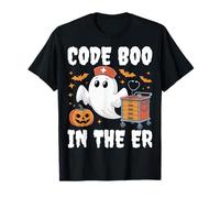 Code Boo In The ER Emergency Room Nurse Spooky Halloween T-Shirt