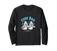 Code Boo Nurses Doctors Funny Emergency Halloween Womens Men Long Sleeve T-Shirt