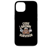 Code Brown Survivor Funny Nurse Poop Character Case for iPhone 13