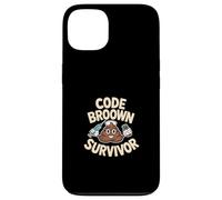 Code Brown Survivor Funny Nurse Poop Character Case for iPhone 13