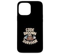 Code Brown Survivor Funny Nurse Poop Character Case for iPhone 13 Pro Max
