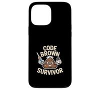 Code Brown Survivor Funny Nurse Poop Character Case for iPhone 13 Pro Max