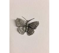 Code C2 Small Butterfly Made from Solid Fine English Pewter Pin Lapel badge POSTED BY US GIFTS FOR ALL 2016 FROM DERBYSHIRE UK