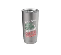 Code Clean Coffee Programming Software Developer Coding Stainless Steel Insulated Tumbler