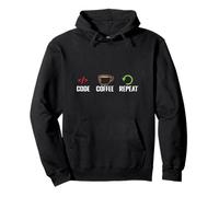 Code Coffee Repeat Pullover Hoodie