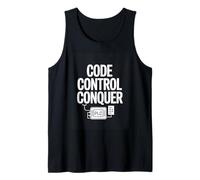 Code Control Conquer PLC Programming Engineer Tank Top
