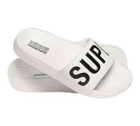 Superdry for woman. WF310184A Code Core pool flip flops white (M), Flat, None, Casual, Beachwear