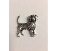 Code D11 Beagle Made from Solid Fine English Pewter Pin Lapel badge POSTED BY US GIFTS FOR ALL 2016 FROM DERBYSHIRE UK