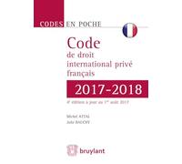 Code de droit international privé français 2017-2018