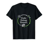 Code Debug Repeat Data Science Loop Graphic T-Shirt