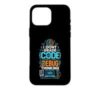 Code Debug Thinking Programmer Logic Case for iPhone 16 Pro Max