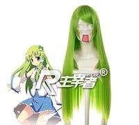 Code Geass Kochiya Sanae Abeno Yasuaki Cosplay Wigs Synthetic Hair Green Long Straight Hair Kotiya Sanae Anime Costume Wig KUZZ9196