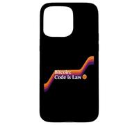 Code is law bitcoin blockchain security sats trust bitcoin Case for iPhone 15 Pro Max