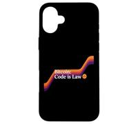 Code is law bitcoin blockchain security sats trust bitcoin Case for iPhone 16 Plus