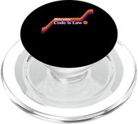Code is law bitcoin blockchain security sats trust bitcoin PopSockets PopGrip for MagSafe