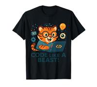 Code Like A Beast Programmer Tiger T-Shirt