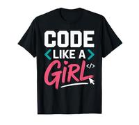 Code Like A Girl Feminist Coding Apparel for Women in Tech T-Shirt