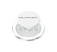 Code Like a Girl Programmer Gift IT Computer Science Geek PopSockets PopGrip for MagSafe