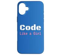Code Like a Girl Shirt - Programming Coder Woman Case for iPhone 16 Plus