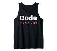 Code Like a Girl Shirt - Programming Coder Woman Tank Top
