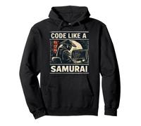 Code Like A Samurai Japanese Programmer Software Developer Pullover Hoodie