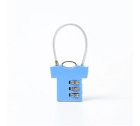 Code Lock Three Aluminum Alloy Multi-Function Code Padlock Dormitory Drawer Code Lock 1Pcs(Blue)
